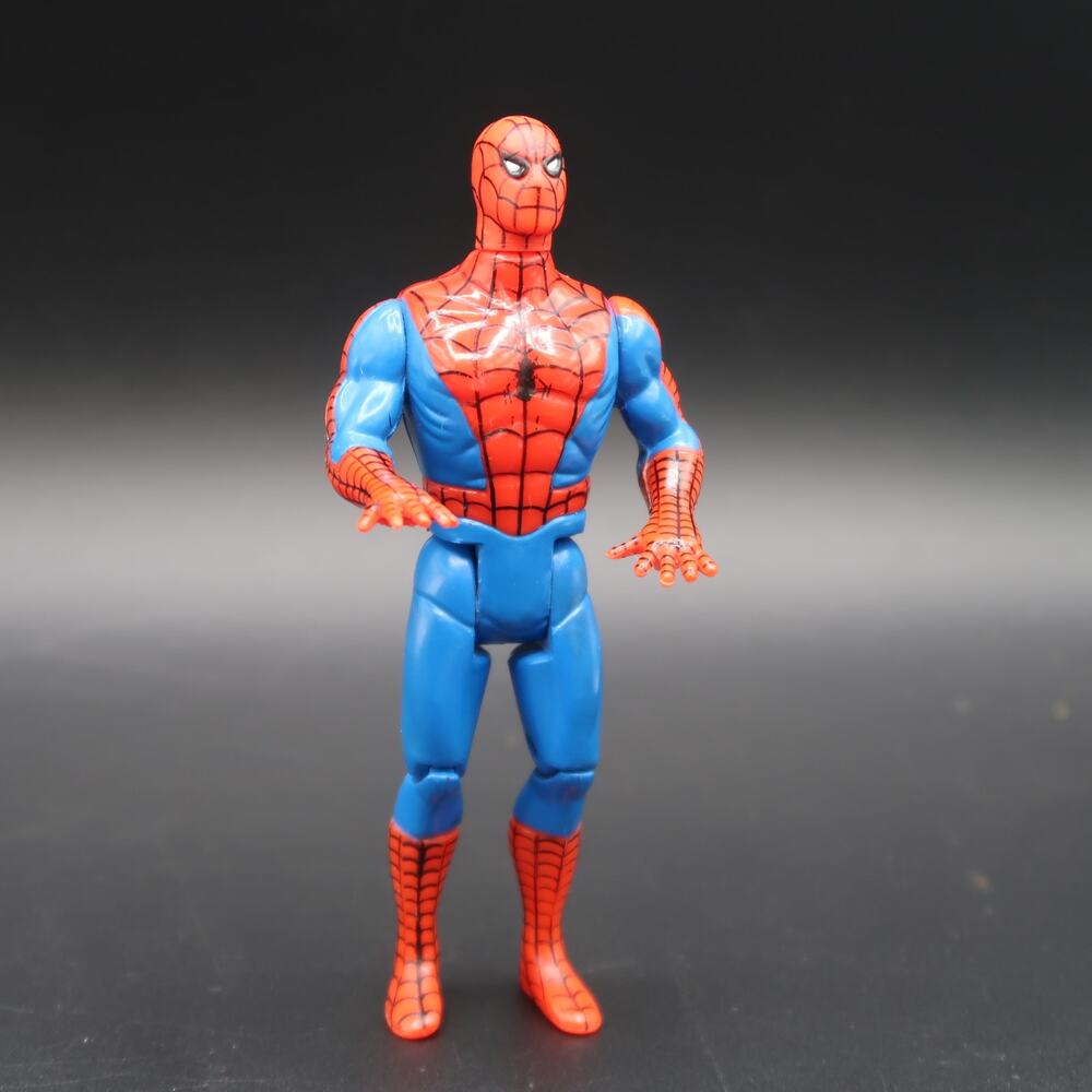 Toybiz Spider-Man Action Figure With Web 1990 3.75 in Vintage Super Hero Comics